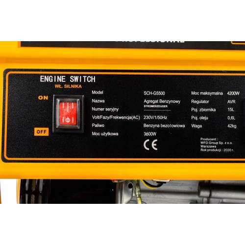 Generator Electric 7.5 AVR 4200W pe role + Accesorii